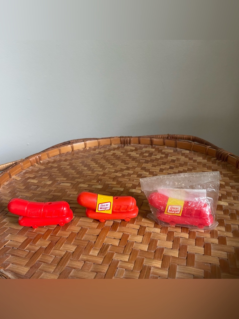 Vintage Oscar Mayer 2" Weiner Mobile Lot Of 3 Whistle Toys